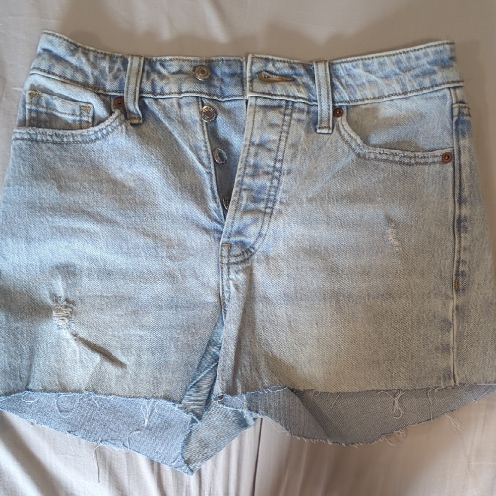 Light Blue Denim Women's Shorts